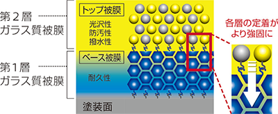 5YEARS COAT Premium コーティング層イメージ図